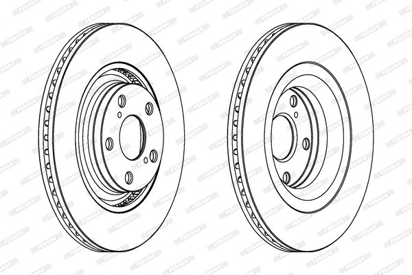 Brake Disc FERODO DDF1754C