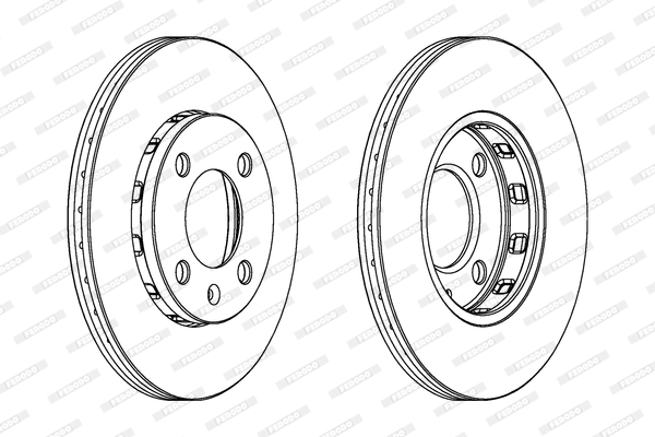 Disco de freno FERODO DDF812C