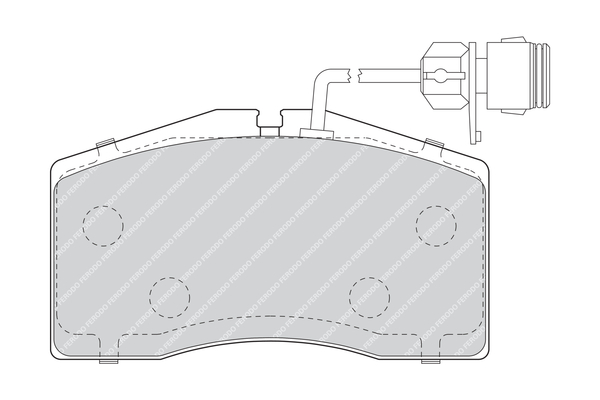 Brake Pad Set, disc brake FERODO FDB1509