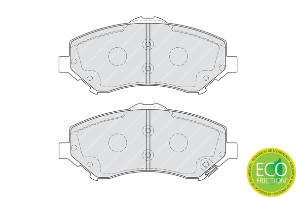 Brake Pad Set, disc brake FERODO FDB4074