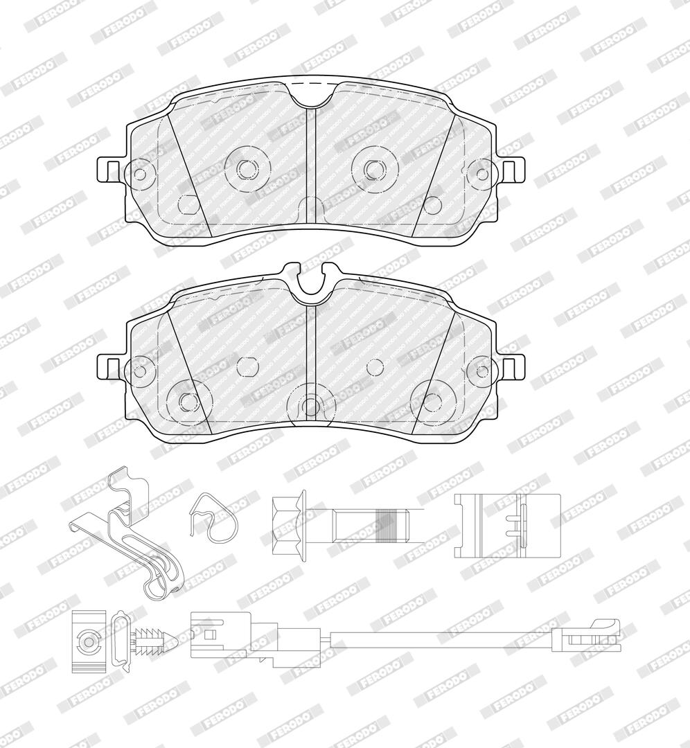 Brake Pad Set, disc brake FERODO FVR5630