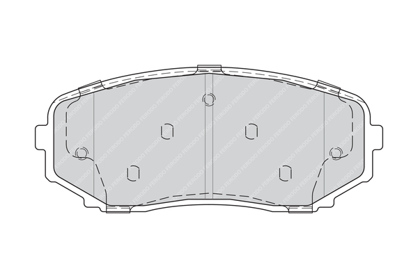 Brake Pad Set, disc brake FERODO FDB4365