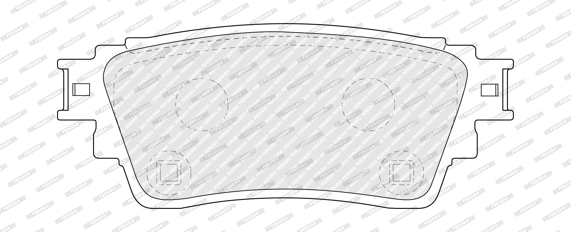 Brake Pad Set, disc brake FERODO FDB5286