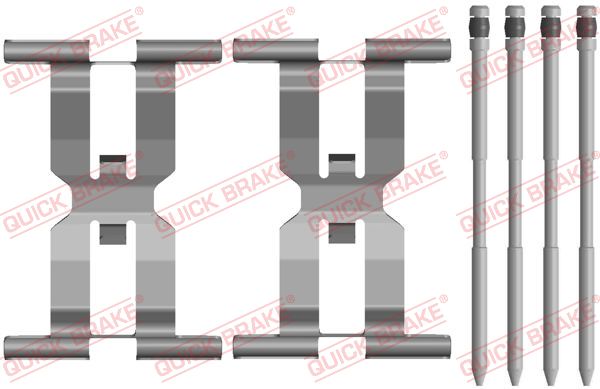 Accessory Kit, disc brake pad QUICK BRAKE 109-0143
