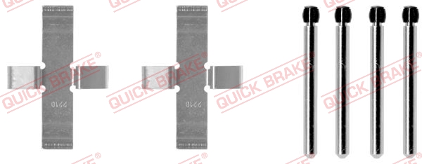 Accessory Kit, disc brake pad QUICK BRAKE 109-0902