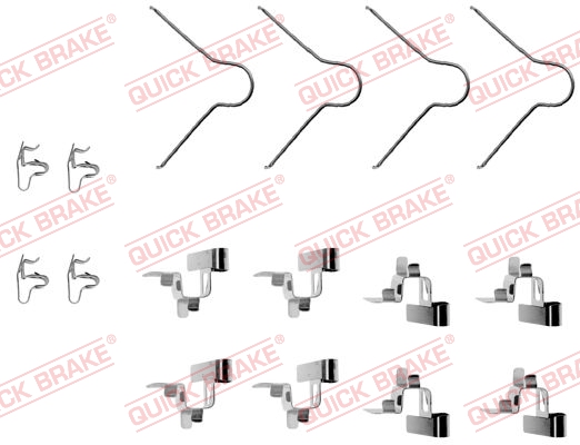 Accessory Kit, disc brake pad QUICK BRAKE 109-1030