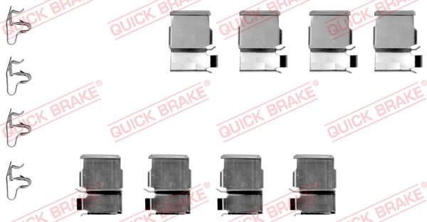 Accessory Kit, disc brake pad QUICK BRAKE 109-1133
