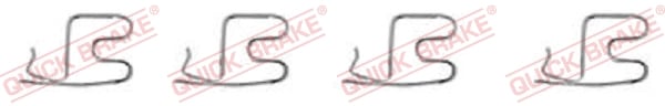 Accessory Kit, disc brake pad QUICK BRAKE 109-1219