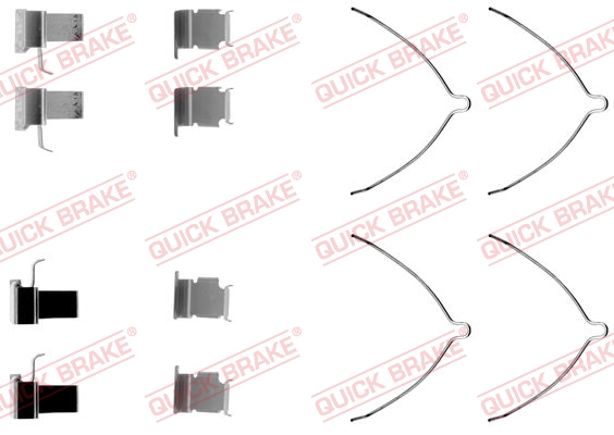 Accessory Kit, disc brake pad QUICK BRAKE 109-1261