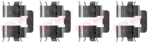 Accessory Kit, disc brake pad QUICK BRAKE 109-1277
