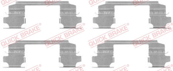Accessory Kit, disc brake pad QUICK BRAKE 109-1686