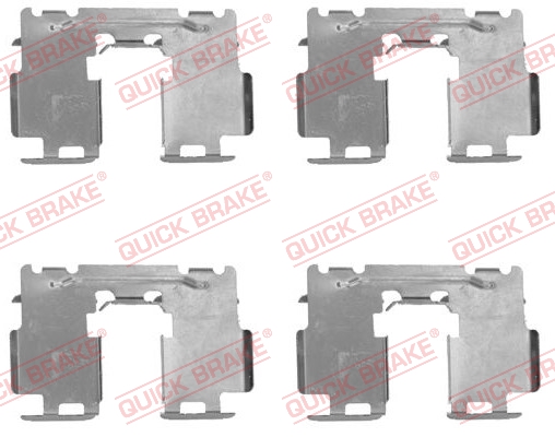 Accessory Kit, disc brake pad QUICK BRAKE 109-1760