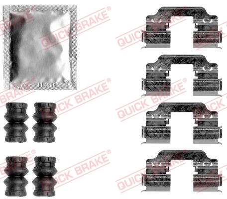Accessory Kit, disc brake pad QUICK BRAKE 109-1858
