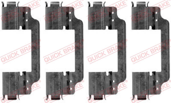 Accessory Kit, disc brake pad QUICK BRAKE 109-1871