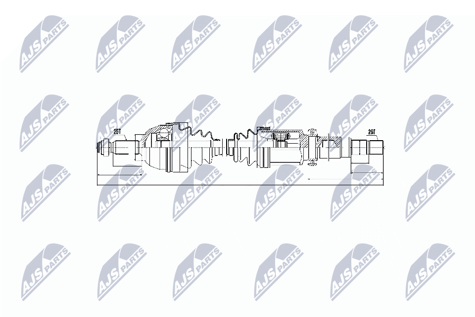 Drive Shaft NTY NPW-FR-056