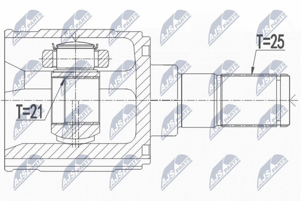 Joint Kit, drive shaft NTY NPW-HY-554