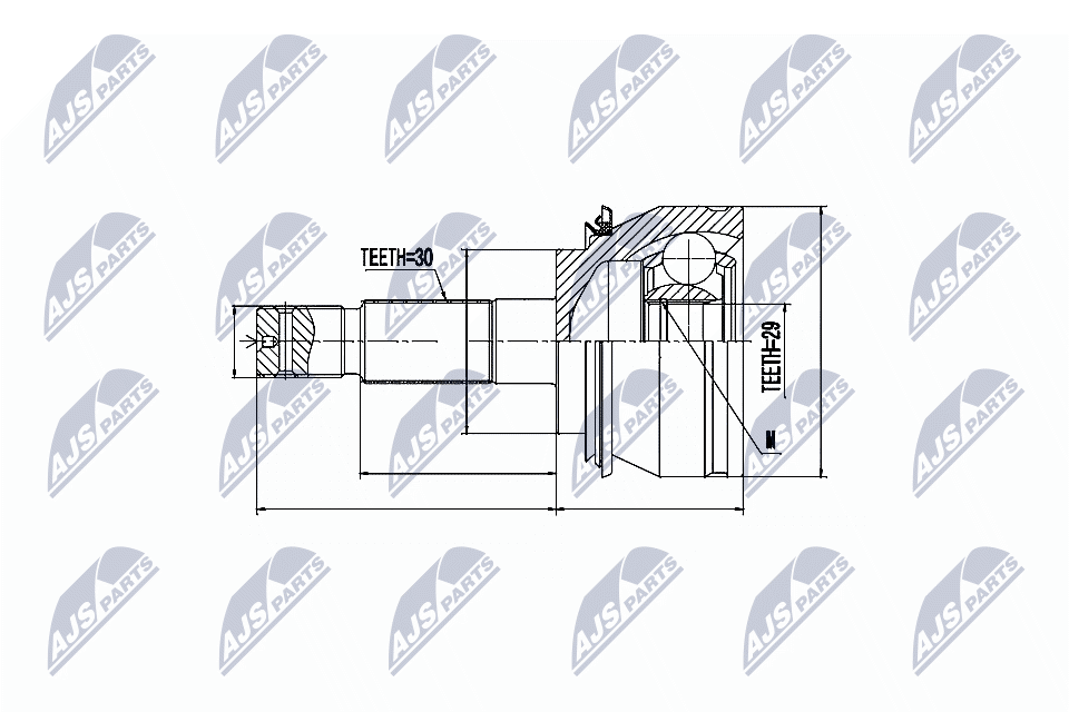 Joint Kit, drive shaft NTY NPZ-TY-076