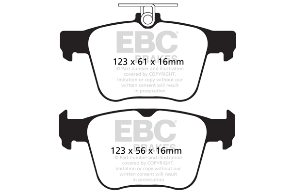Brake Pad Set, disc brake EBC Brakes DP52173NDX