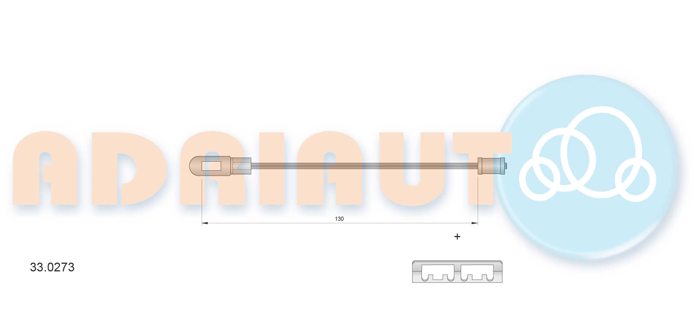 Cable, parking brake ADRIAUTO 33.0273
