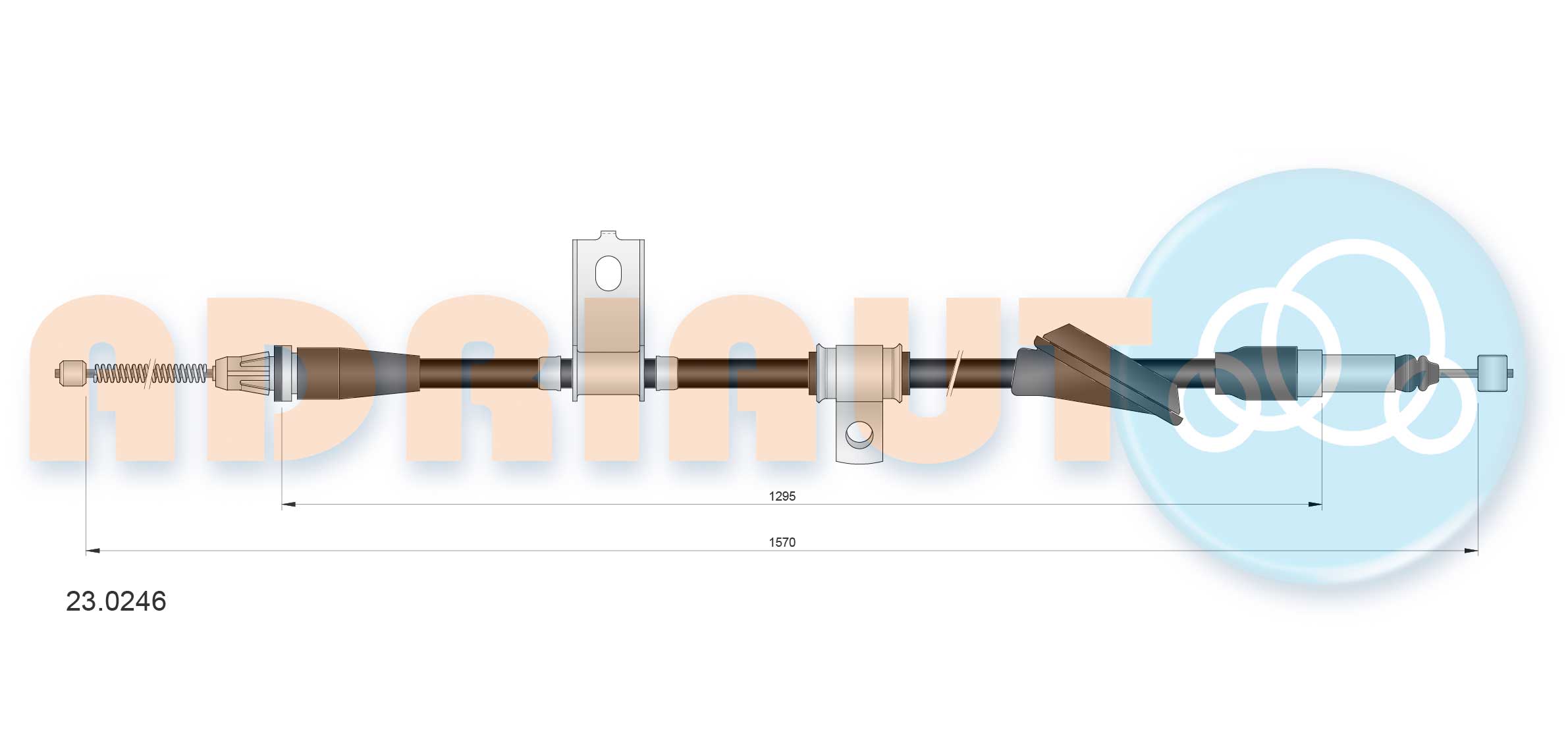 Cable, parking brake ADRIAUTO 23.0246