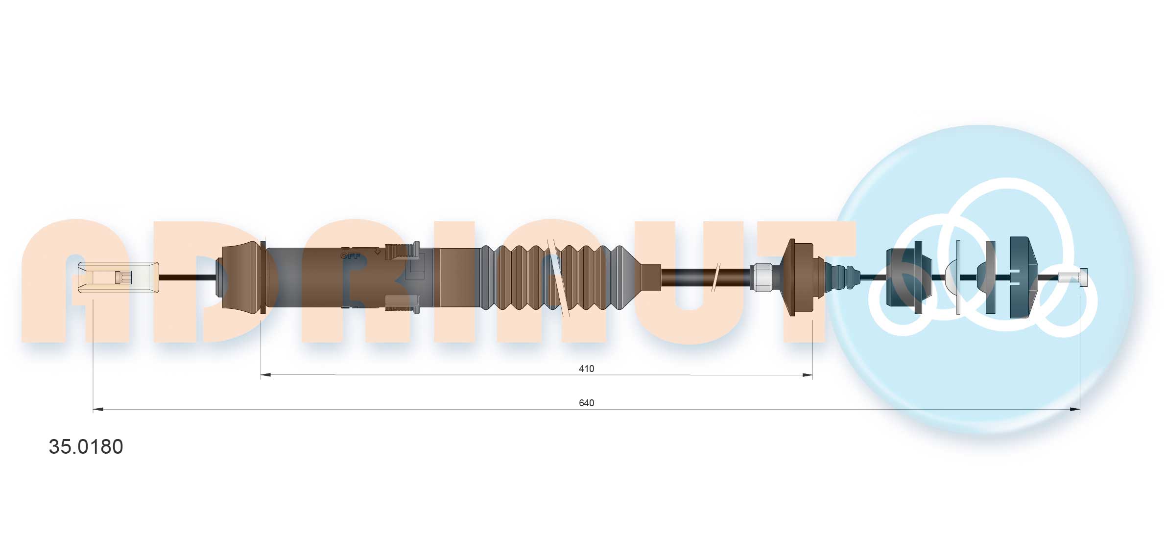 Clutch Cable ADRIAUTO 35.0180