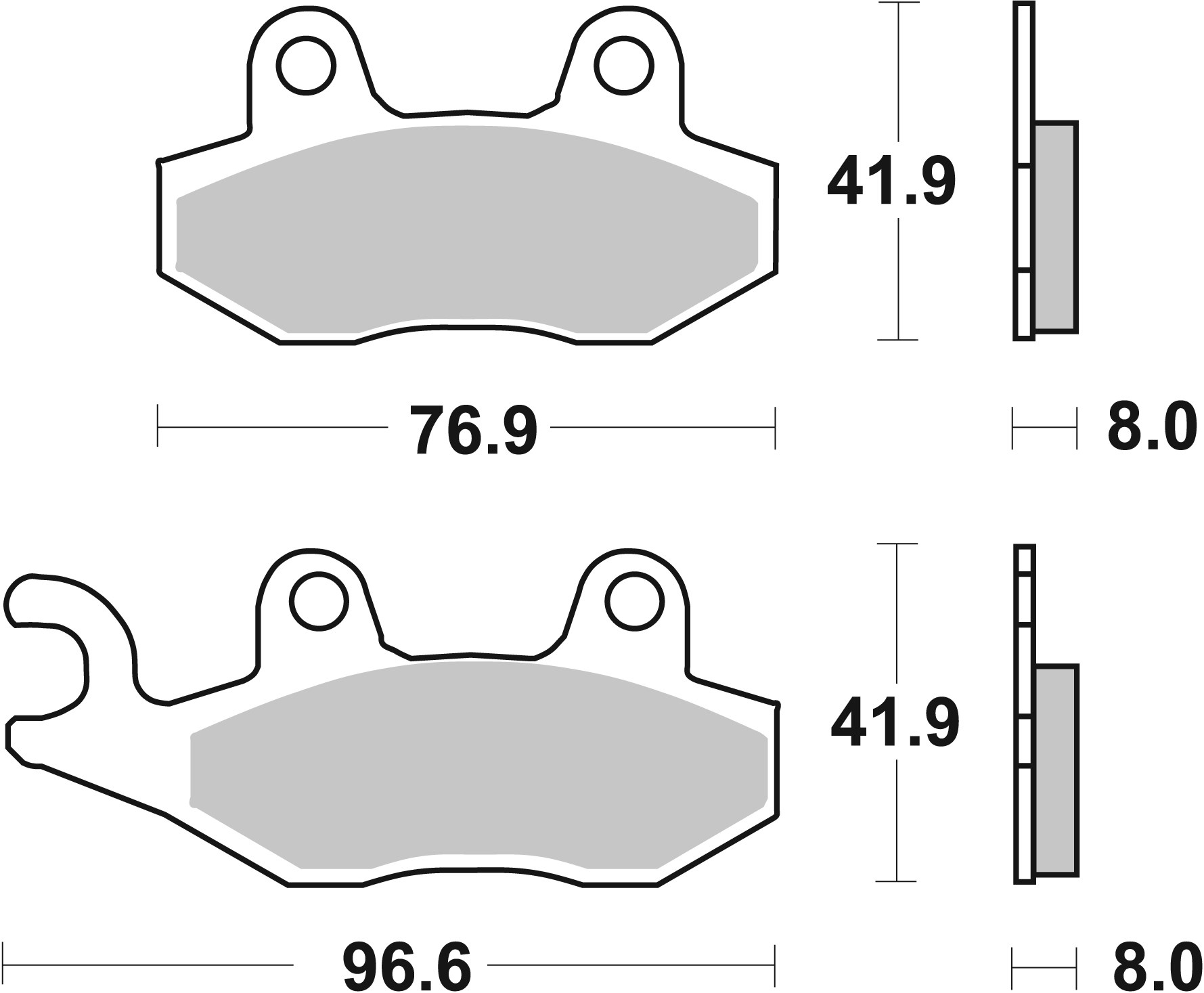 Brake Pad Set, disc brake BREMBO 07SU1215