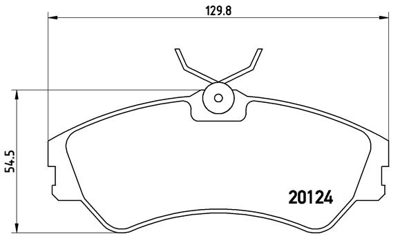 Brake Pad Set, disc brake BREMBO P 85 028