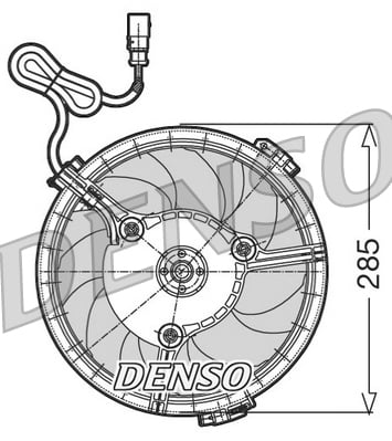Fan, radiator DENSO DER02005