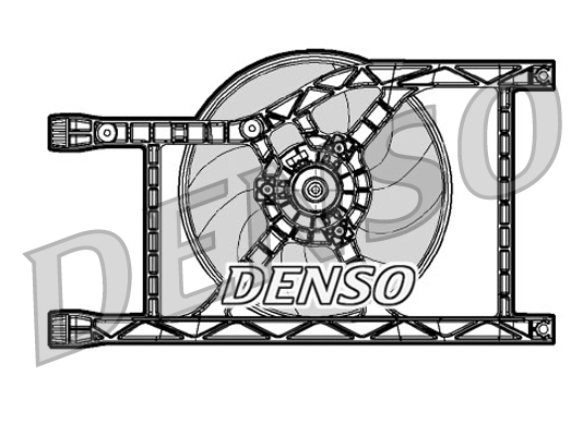 Fan, radiator DENSO DER09047