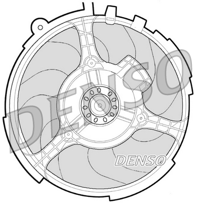 Fan, radiator DENSO DER09060