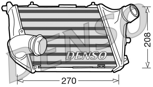 Intercooler, charger DENSO DIT02015