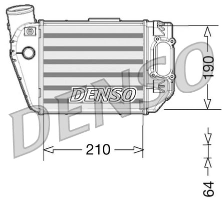 Intercooler, charger DENSO DIT02021