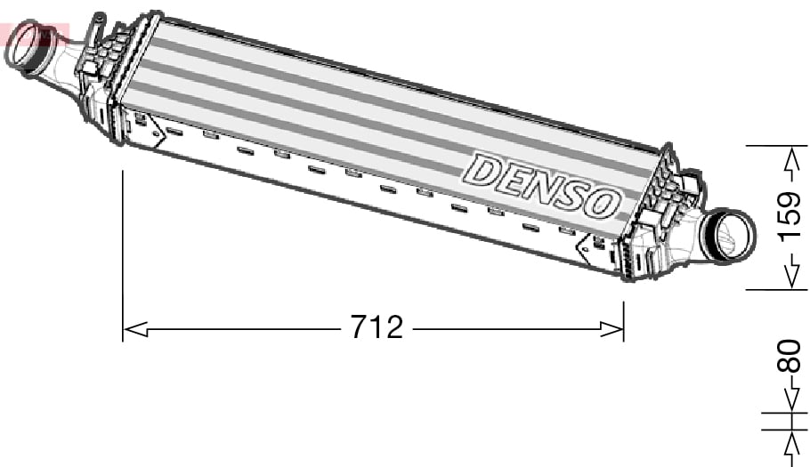 Intercooler, charger DENSO DIT02038