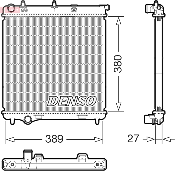 Radiator, engine cooling DENSO DRM21108