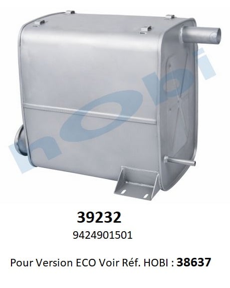 Centre Muffler HOBI 39232