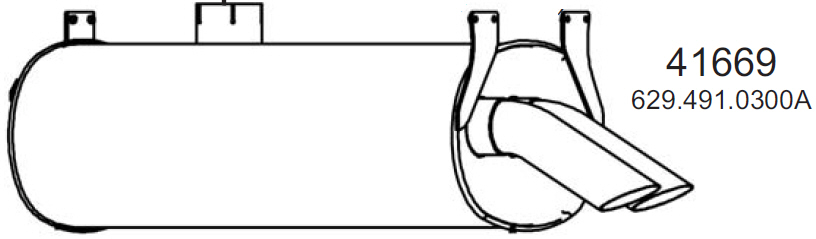 Centre Muffler HOBI 41669