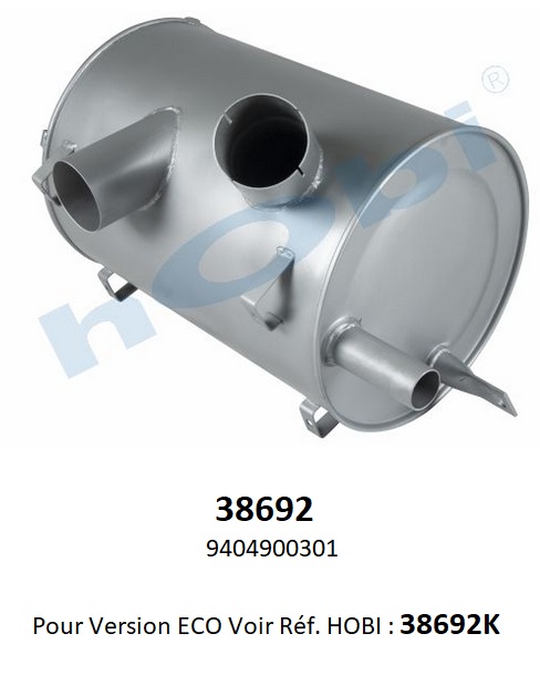 Centre Muffler HOBI 38692