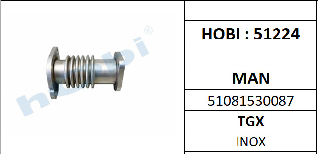 Pipe, EGR valve HOBI 51224