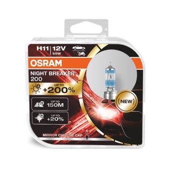 Halogenlampa OSRAM NIGHT BREAKER 200 12V H11 55W