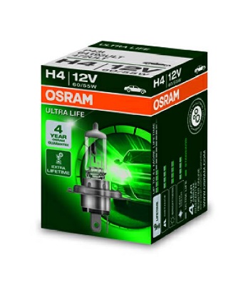 Halogenlampa OSRAM ULTRA LIFE 12V H4 60/55W