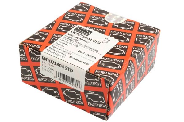 Crankshaft Bearing ENGITECH ENT071804 STD