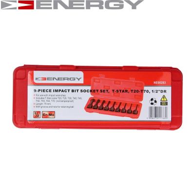Zestaw nasadek na klucze ENERGY NE00283