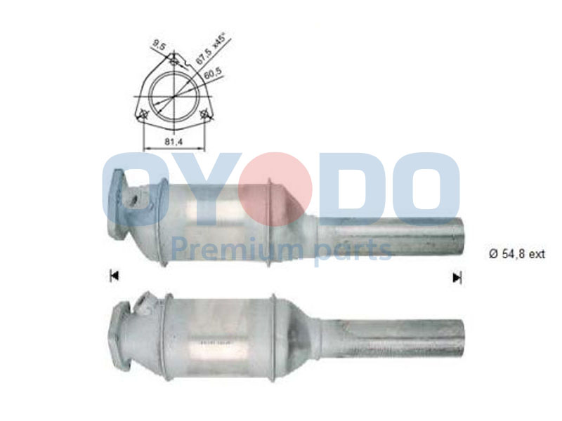 Catalytic Converter Oyodo 10N0064-OYO