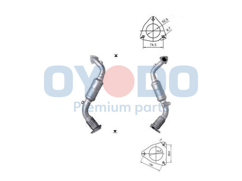 Catalytic Converter Oyodo 20N0068-OYO
