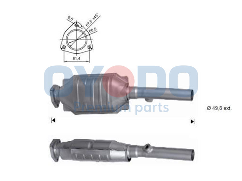 Catalytic Converter Oyodo 10N0019-OYO