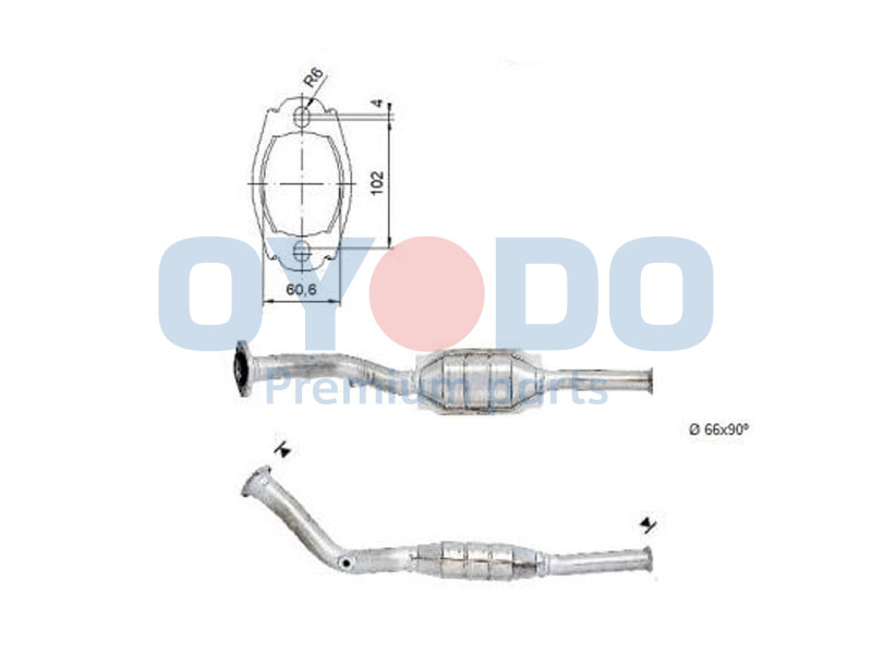 Catalytic Converter Oyodo 10N0140-OYO
