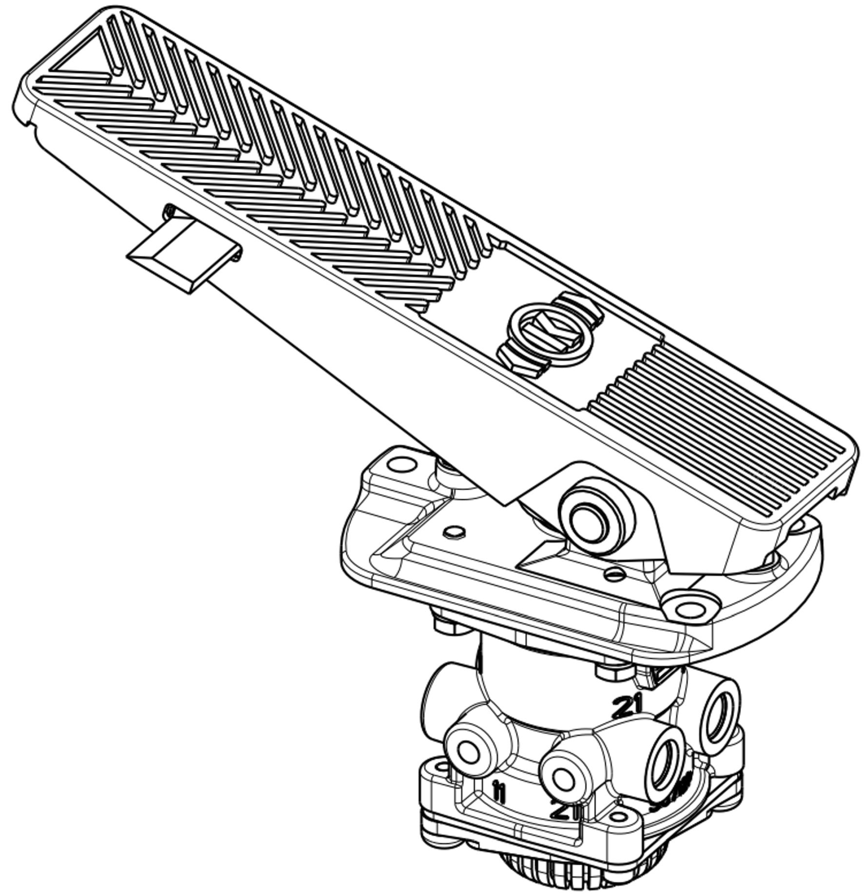 Brake Valve, service brake KNORR-BREMSE K124007N00