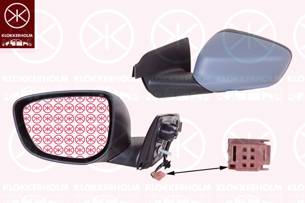 Exterior Mirror KLOKKERHOLM 05481041