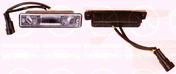 Licence Plate Light KLOKKERHOLM 20920850