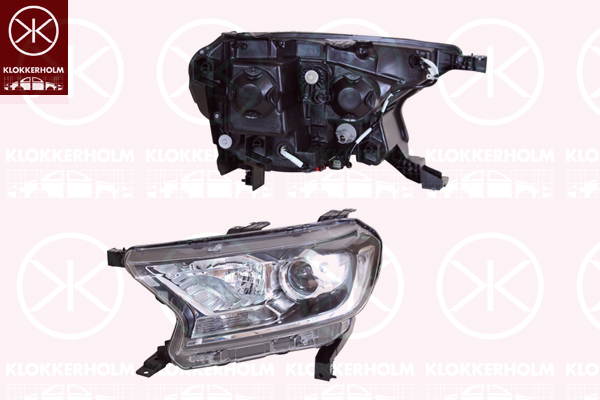 Headlight KLOKKERHOLM 25920141
